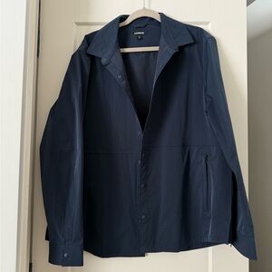 Express men’s navy blue rain jacket